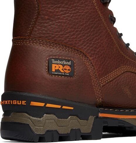 حذاء العمل الصناعي Boondock مقاس 8 بوصة من Timberland PRO للرجال مصنوع من مركب آمن ومقاوم للماء in Saudi Arabia
