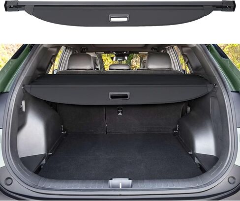 غطاء كارجو من بوردان لسيارة كيا سبورتاج 2023 غطاء أمان خلفي قابل للسحب غطاء حماية للغطاء الخلفي للأمتعة سبورتاج NQ5 مضاد للخاطف (أسود مع ألياف الكربون) in Kuwait