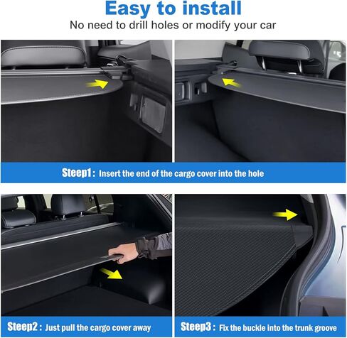 غطاء كارجو من بوردان لسيارة كيا سبورتاج 2023 غطاء أمان خلفي قابل للسحب غطاء حماية للغطاء الخلفي للأمتعة سبورتاج NQ5 مضاد للخاطف (أسود مع ألياف الكربون) in Kuwait