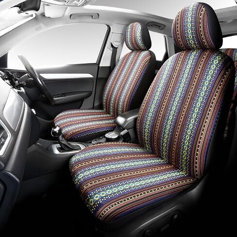 Car Seat Covers Low Back Baja Blanket Universal Size Fit for 5 Seats Mystical Boho 9pcs in Saudi Arabia