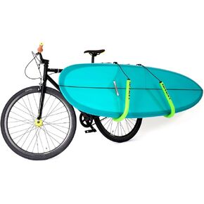 Premium Longboard Bike Rack – Dual Arm Bicycle Carrier, 12mm Foam, Adjustable Seat Post Attachment, Easy Fast Install, Longboards, SUP Paddle Boards, Shortboards, Bodyboards, Boogie Boards in Saudi Arabia