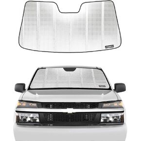 Windshield Sun Shade for 2015-2022 Chevrolet Colorado/GMC Canyon. 2024 Upgrade Reflective Aluminum Film Front Window Sunshade for Maximum Interior Protection