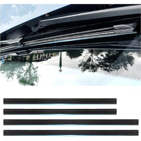4PCS Car Windshield Wiper Blade,20/28inch Windshield Wiper DIY Adjustable Rubber Strip,Window Insert Silicone Strips Replacement Accessories for Most Car (2pcs×20inch/2pcs×28inch)