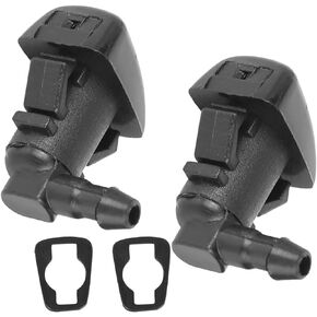 68260029AA 05182327AA 2 Pcs Windshield Washer Nozzles Wiper Spray W/Sealing Gasket Compatible with Challenger/Charger 2011-2017,Compatible with Chrysler 300 2011-2018