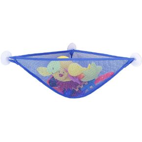 Bathtub Toy Storage Suction Cup, Corner Bath Toy Organizer, Kids Mesh Bath Toy Net Holder Basket, 16.5" x 7.1"