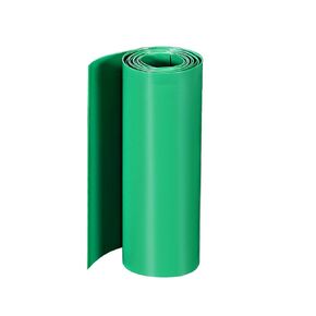 أنبوب انكماش حراري Uxcell PVC بعرض مسطح 160 مم لطبقة مزدوجة 18650 1 متر أزرق