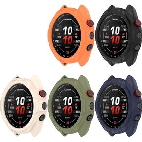 FitTurn [5 Pack] Case for Garmin Approach S70 Smart Watch 47mm - Replacement Rugged Protective Case [NO Screen Protector] TPU Bumper Case Protective Cover Frame