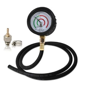 Exhaust Back Pressure Tester, Automotive Exhaust Back Pressure Gauge Kit with 6ft Hose & Adapter M12/M18, Fuel Pressure Test Kit, Car Exhaust Pressure Tester