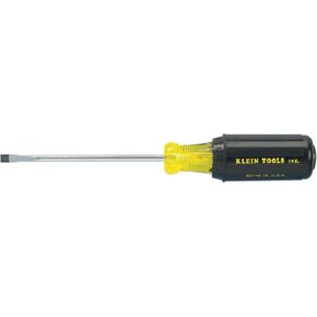 Klein Tools 601-6 3/16-Inch Cabinet Tip Screwdriver 6-Inch, Made in USA