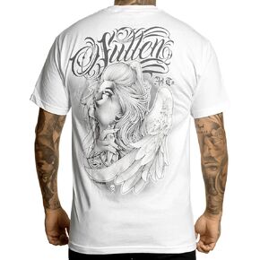 Sullen Men's Heaven Sent Men's Tee Tattoo Skull Graphic Standard Fit Short Sleeve T-Shirt for Men
