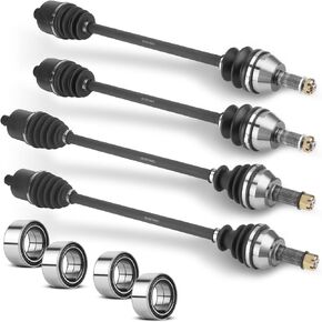 Front Rear CV Axle Drive Shaft & Bearings Set for Polaris RZR XP 1000/RZR XP 4 1000 EPS 2014 2015 for 1333420 1333439 ATV UTV Axle Replacement Left Right -4PCS