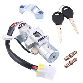 D87004S100 Ignition Switch Assembly for 1999-2001 Nissan Frontier, for 2000-2004 Xterra Automatic Transmission Ignition Switch, Ignition Lock Cylinder Switch Assembly w/Key AM-3978396373