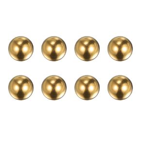 8pcs 15mm Precision Solid Brass Bearing Balls for Bearings Valves Decoration