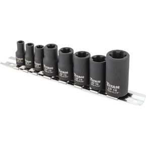 Titan 17418 8-Piece External Torx Plus Socket Set