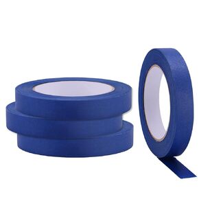 Lichamp Blue Painters Tape 3/4 inch, 4 Pack Blue Masking Tape 3/4 inch x 55 Yards x 4 Rolls (220 Total Yards)