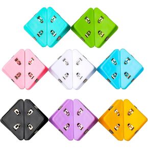 مشبك ورق زاوية، مشابك زاوية لصفحة الكتاب، مشابك زاوية، مشبك مستندات، إشارات مرجعية، مشابك ورقية للمكتب، صفحة بلاستيكية للطلاب، مثبت للوجبات الخفيفة، مثبت للقراءة يمنع تجعيد الكتب (متعدد الألوان) in Kuwait