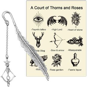 MAOFAED Literary Inspired Bookmarks Night Court Bookmark The Bat Boys Gift Velaris Gift City of Starlight (Starlight)
