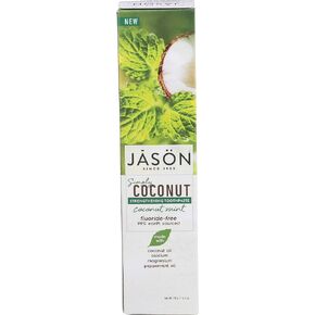 Jason Natural Simply Coconut, Strengthening Toothpaste, Coconut Mint, 4.2 oz (119 g)