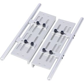 RC Crawler Pedals RC Side Board RC Steps Plate Rock Sliders Running Boards Foot-Plate for 1/10 RC Crawler Car SCX10 I II TRX4 CC01 RGT 86100 GEN8 Wrangler Chassis Parts(Silver)
