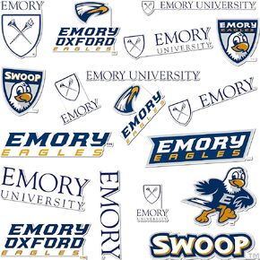 Desert Cactus Emory University Sticker Vinyl Decal Laptop Water Bottle Car Scrapbook (Type A)