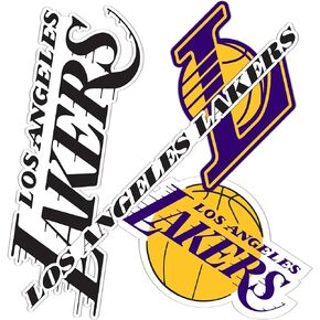 Desert Cactus Los Angeles Lakers LA NBA Officially Licensed Sticker Vinyl Decal Laptop Water Bottle Car Scrapbook (Type 2)