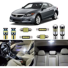 Super Bright 6000K White LED Interior Light Bulbs Kit Package for Honda Accord 2003 2004 2005 2006 2007 2008 2009 2010 2011 2012 + Install Tool