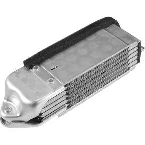 Engine Oil Cooler Compatible for Volkswagen Beetle Campmobile Karmann Ghia Super Beetle, Durable Aluminum Alloy Silver Tone Transmission Oil Cooler