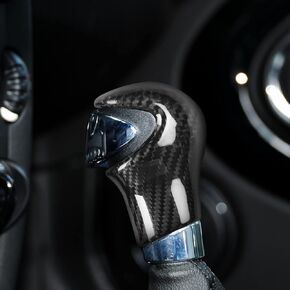 Real Hard Carbon Fiber Gear Shift Knob Head Cover Lever Modified Decoration Car Interior Accessories for Mini Cooper R55 R56 R57 R58 R59 R60 R61 R55 LCI R56 LCI R57 LCI 2007-2014