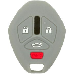 Silicone Cover Protector Case Holder Skin Jacket Compatible with MITSUBISHI 4 Button Remote Key Fob CV4522 Deep Blue