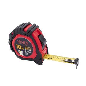 VINCA Tape Measure, TPMA-10 10Feet with Fraction, Nylon Coated Matte Finished Blade