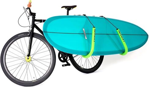 Premium Longboard Bike Rack – Dual Arm Bicycle Carrier, 12mm Foam, Adjustable Seat Post Attachment, Easy Fast Install, Longboards, SUP Paddle Boards, Shortboards, Bodyboards, Boogie Boards in Saudi Arabia