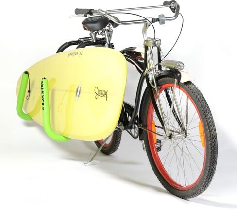 Premium Longboard Bike Rack – Dual Arm Bicycle Carrier, 12mm Foam, Adjustable Seat Post Attachment, Easy Fast Install, Longboards, SUP Paddle Boards, Shortboards, Bodyboards, Boogie Boards in Saudi Arabia