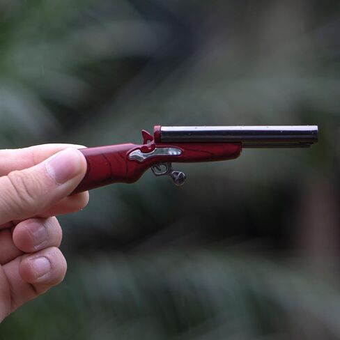 Wood Grain Double Tube Butane Lighter Refillable Adjustable Soft Flame,Cool Men Gift(No Gas) in Saudi Arabia