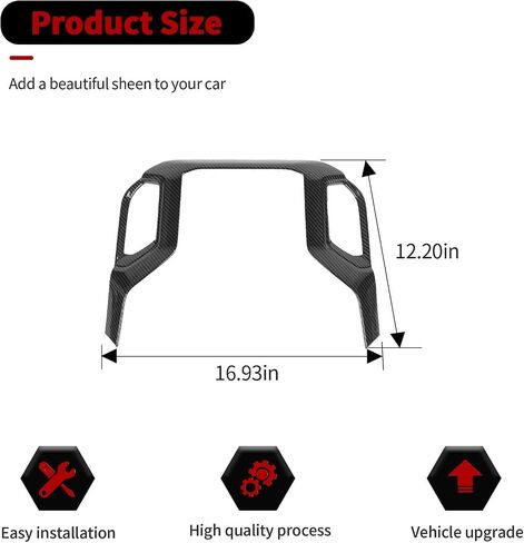 RT-TCZ Carbon Fiber Center Console Navigation GPS Panel Trim Cover Decoration Interior Accessories Compatible with Chevrolet Silverado 2019-2021,for GMC Sierra 2019-2022 in Saudi Arabia