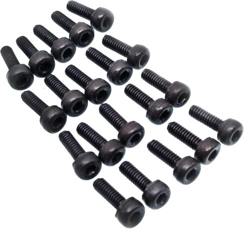 50pcs M2 x 6mm Black Alloy Steel Allen Hex Socket Cap Head Screw DIN912 in Saudi Arabia
