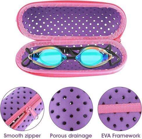 حافظة نظارات السباحة لنظارات السباحة، حافظة نظارات مع فتحة تصريف وسحاب للنظارات، حافظات واقية للنظارات in Kuwait
