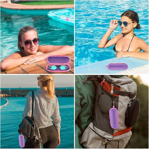 حافظة نظارات السباحة لنظارات السباحة، حافظة نظارات مع فتحة تصريف وسحاب للنظارات، حافظات واقية للنظارات in Kuwait