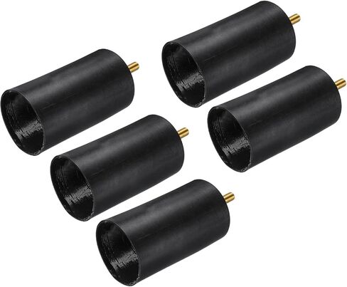 MECCANIXITY 5Pcs Heat Shrink End Cap with Valve 60mm ID x 98mm L 2:1 Ratio Heat Shrink Tubing Caps Lined Sealed Waterproof Adhesive for Electrical Wire Cable in Saudi Arabia