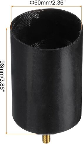 MECCANIXITY 5Pcs Heat Shrink End Cap with Valve 60mm ID x 98mm L 2:1 Ratio Heat Shrink Tubing Caps Lined Sealed Waterproof Adhesive for Electrical Wire Cable in Saudi Arabia