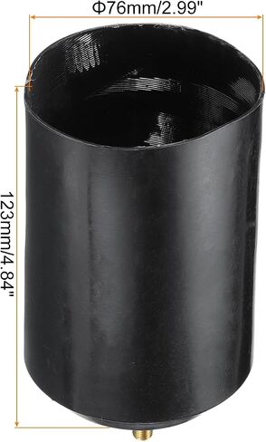 MECCANIXITY 5Pcs Heat Shrink End Cap with Valve 60mm ID x 98mm L 2:1 Ratio Heat Shrink Tubing Caps Lined Sealed Waterproof Adhesive for Electrical Wire Cable in Saudi Arabia