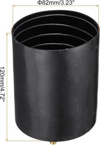 MECCANIXITY 5Pcs Heat Shrink End Cap with Valve 60mm ID x 98mm L 2:1 Ratio Heat Shrink Tubing Caps Lined Sealed Waterproof Adhesive for Electrical Wire Cable in Saudi Arabia