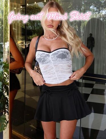 تنورة قصيرة بطيات سوداء، تنانير تنس للنساء، تنانير جولف عالية الخصر، تنانير قصيرة لطيفة للصيف in Kuwait