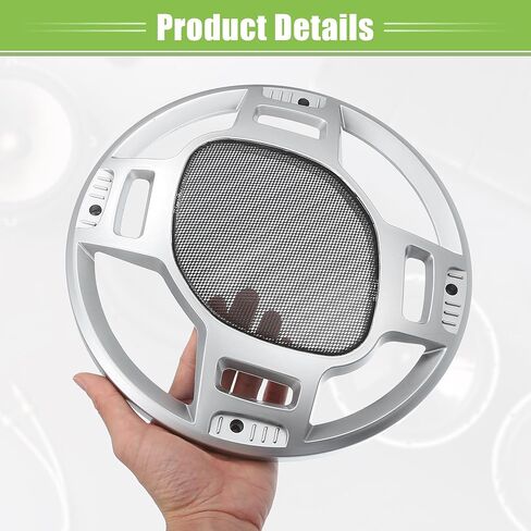 ACROPIX 3" Car Speaker Grills Cover Mesh Round 3 Inch Audio Speaker Subwoofer Guard Protector Case with Mounting Screws Iron Silver Tone Black - Pack of 2 in Saudi Arabia