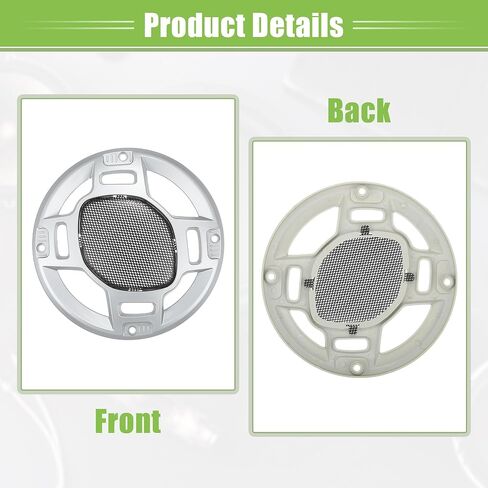 ACROPIX 3" Car Speaker Grills Cover Mesh Round 3 Inch Audio Speaker Subwoofer Guard Protector Case with Mounting Screws Iron Silver Tone Black - Pack of 2 in Saudi Arabia