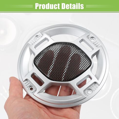 ACROPIX 3" Car Speaker Grills Cover Mesh Round 3 Inch Audio Speaker Subwoofer Guard Protector Case with Mounting Screws Iron Silver Tone Black - Pack of 2 in Saudi Arabia
