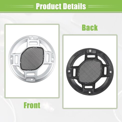 ACROPIX 3" Car Speaker Grills Cover Mesh Round 3 Inch Audio Speaker Subwoofer Guard Protector Case with Mounting Screws Iron Silver Tone Black - Pack of 2 in Saudi Arabia