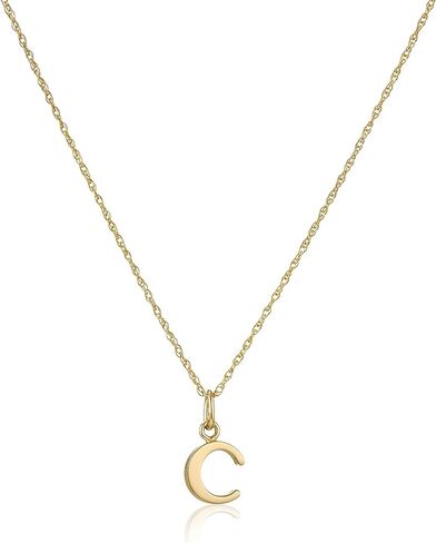 Amazon Essentials 14k Gold-Filled Letter Charm Pendant Necklace (previously Amazon Collection) in Saudi Arabia