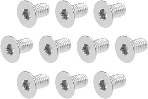 uxcell M5x8mm Flat Head Machine Screws Inner Hex Screw 304 Stainless Steel Fasteners Bolts 20Pcs in Saudi Arabia