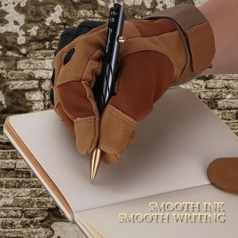SMOOTHERPRO Bolt Action Pen with Brass Cap Stainless Steel Pen Clip Balanced Weight Compatible with Parker Gel Refills for Office Car Pocket Signature Outdoor Green (TP331GN) in Saudi Arabia