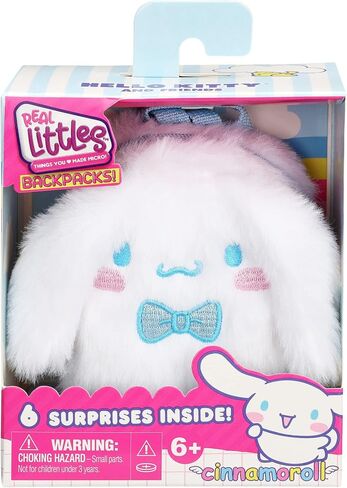 REAL LITTLES - Collectible Micro Hello Kitty and Friends Backpack with 6 Surprise Accessories Inside! (Cinnamoroll) in Saudi Arabia